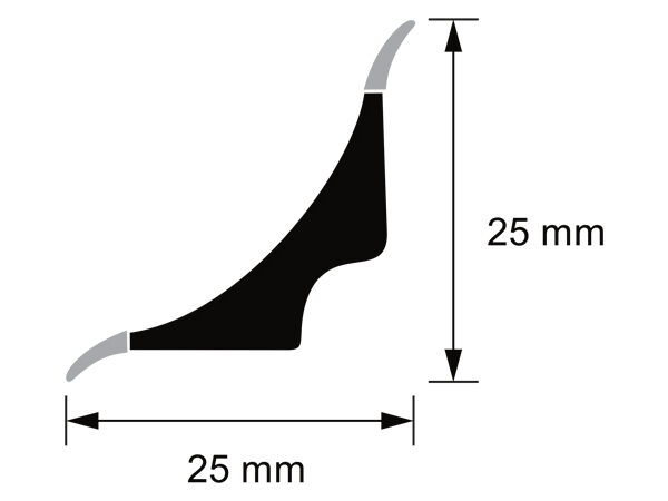 Masculinity typhoon fuel Profil de scafă cu margini flexibile (251525) 2.5 m – Pardoseli Moderne